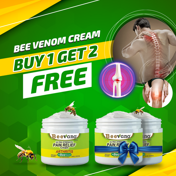 Bee Venom Joint and Bone Therapy Cream (Pack of 3)⭐️⭐️⭐️⭐️⭐️4.8/5 (7,600+ REVIEWS)